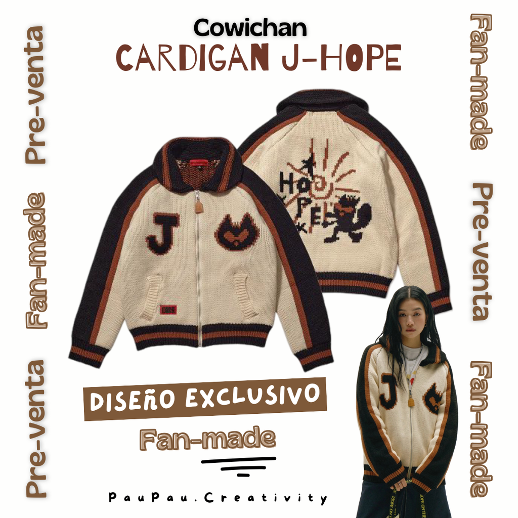 Cowichan Cardigan JHOPE 🤎🐿️🔥